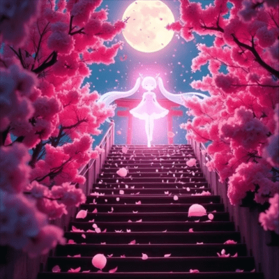 KUDAN NO YASIRO NI SAKURA MAU (feat. HATSUNE MIKU) Front Cover