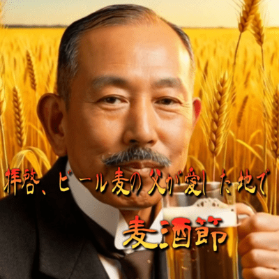 拝啓、ビール麦の父が愛した地で:麦酒節のジャケット写真