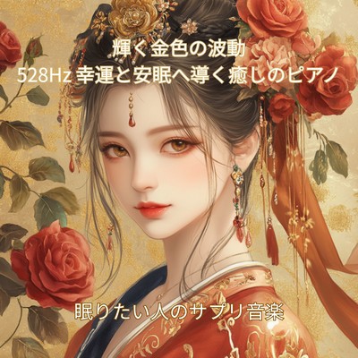 Shining Golden Vibrations 528Hz Healing Piano for Fortune & Deep Sleep Front Cover