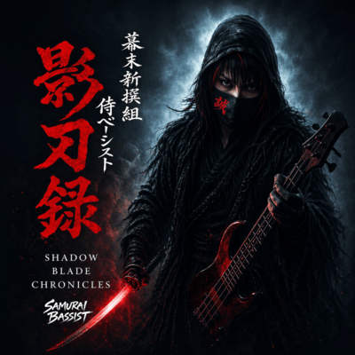SAMURAI BASSIST Black Flame Chronicles Front Cover