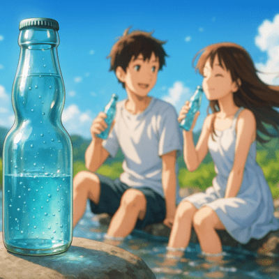 Natsu no soda no kioku ha tokenai Front Cover