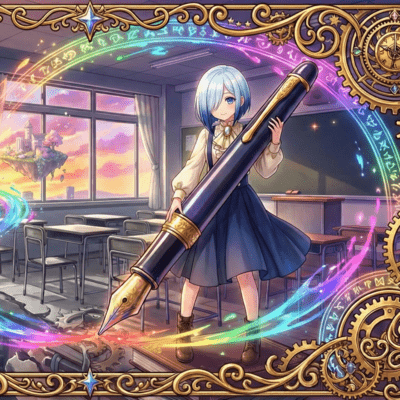 Sekai wo kakikaeru pen Front Cover