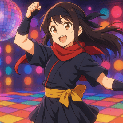 Ninja disco sanjou! Front Cover