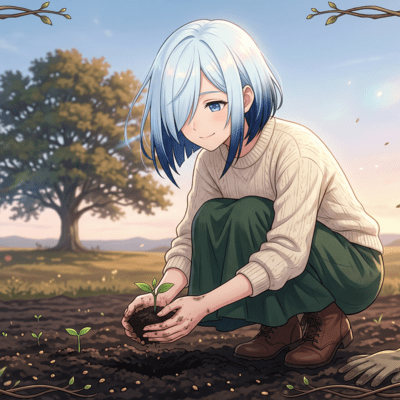 Mirai wo tsumugu te Front Cover