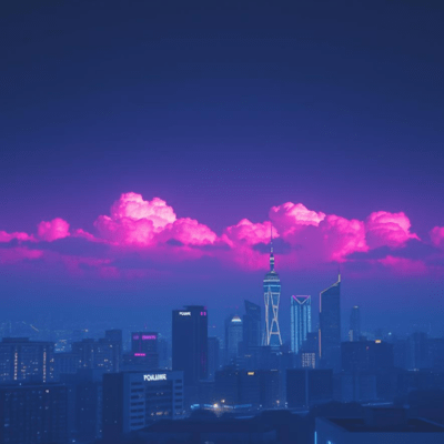 Echoes in the Neon Rain Front Cover