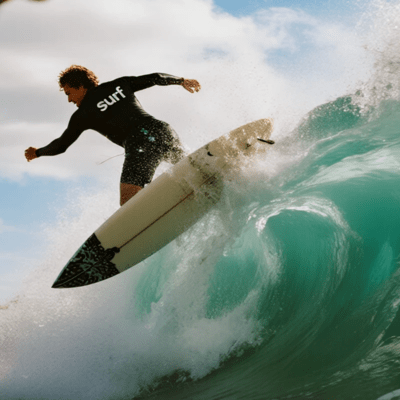 Surf What He Loves Front Cover