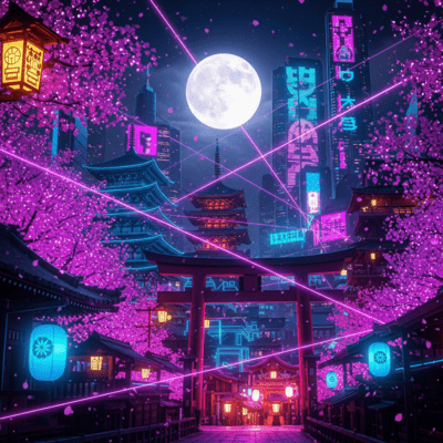 Japanese Fantasy Tale -Moonlight Rebellion- Front Cover