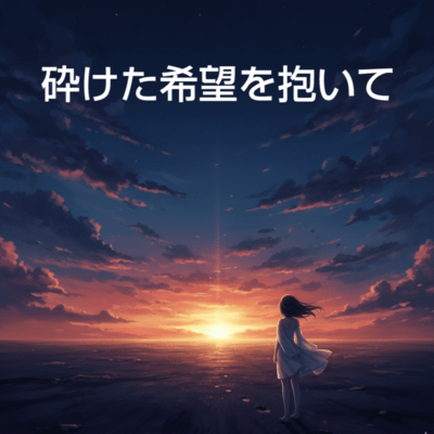 砕けた希望を抱いてのジャケット写真