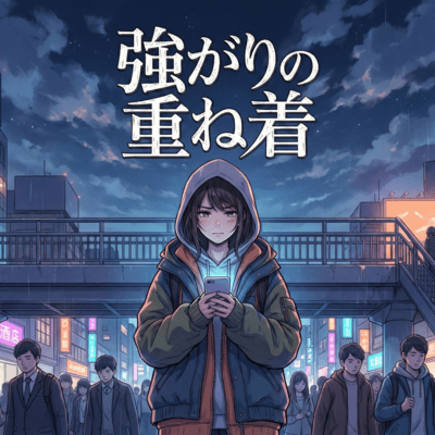 強がりの重ね着のジャケット写真