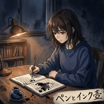 Pen and inkwell Front Cover