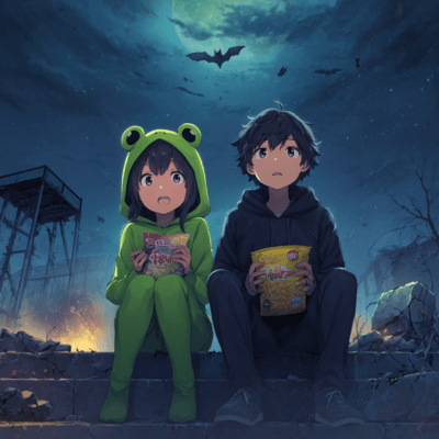 night charm frog Front Cover