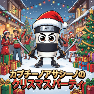 Cappuccino Assassino Christmas Party Front Cover