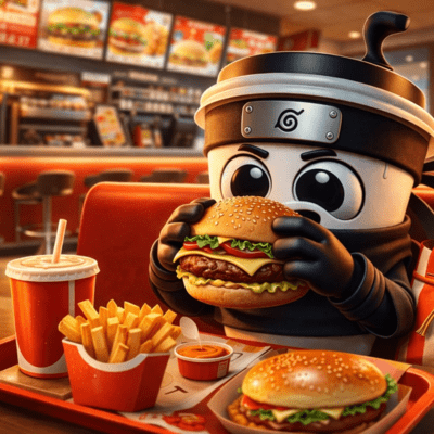 カプチーノアサシーノのハンバーガーデビューのジャケット写真