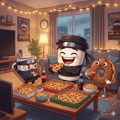 Cappuccino Assasino Pizza Party One More! Front Cover