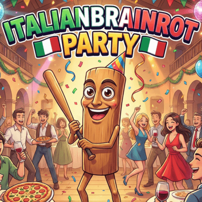 Italian Brainrot Party Front Cover