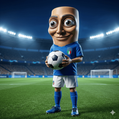 italian brainrot football Italy national anthem Front Cover