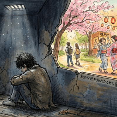 On the edge of the wall between happiness and unhappiness (feat. Miyamai Moca) Front Cover