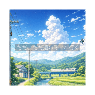 Just going to that faraway place (feat. Una Otomachi) Front Cover
