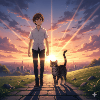 野良猫に憧れて~自由な君と並び歩く僕~のジャケット写真