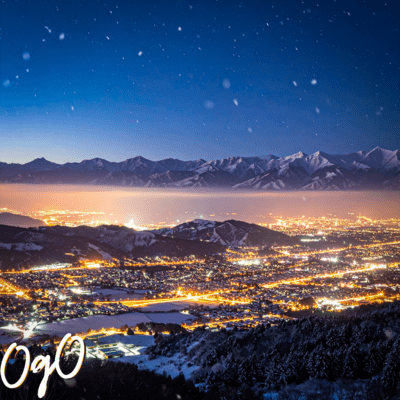 Snowflakes Down Town Front Cover