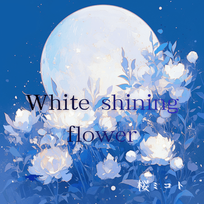white shining flower Front Cover