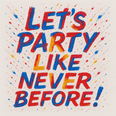 Let's party like never before!/小石のジャケット写真