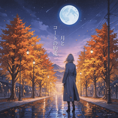Moonlit Promise in a Coat Front Cover
