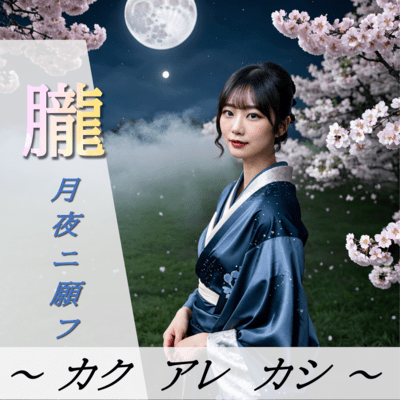 Oborozukuyo ni Negau, Kaku Are Kashi Front Cover