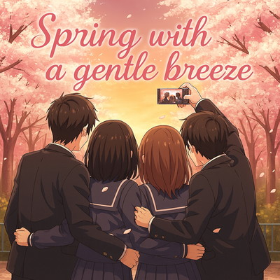 Spring with a gentle breeze Front Cover