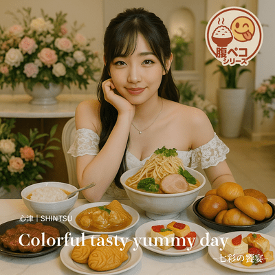 Colorful tasty yummy day -Banquet of Seven Colors- Front Cover