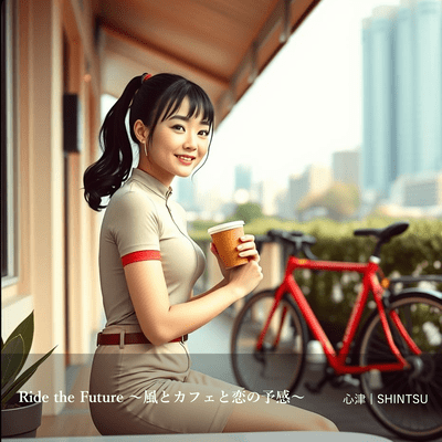 Ride the Future ~ The Wind, the Café, and a Sign of Love ~ Front Cover