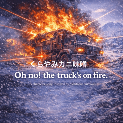 Oh no, the truck's on fire! Front Cover