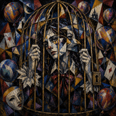 a marble cage Front Cover