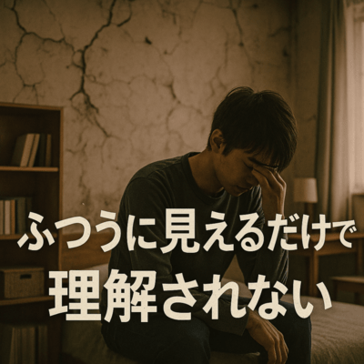 ふつうに見えるだけで理解されないのジャケット写真