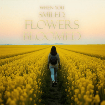 When you smiled, flowers bloomed (feat. Paper Crane Parade) Front Cover