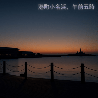 Dawn in Onahama Port Front Cover