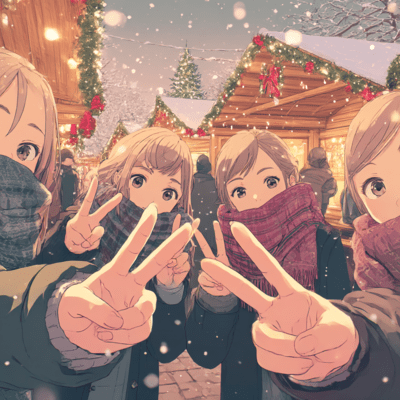 Peace Sign Merry Christmas Front Cover