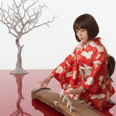 Koto melodies gracefully decorate moments of celebration - like a musical drama in motion. Front Cover