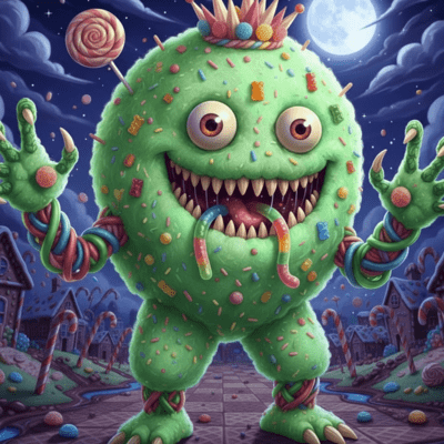 I'm a Halloween monster But aren't I cute? ~Gimme gimme candy~ Front Cover