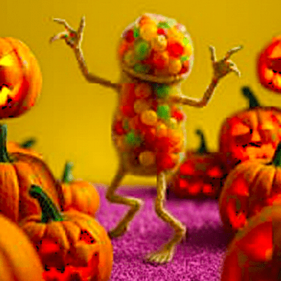 I'm a Halloween monster But aren't I cute?~ Gimme gimme candy I want it too part2 Front Cover