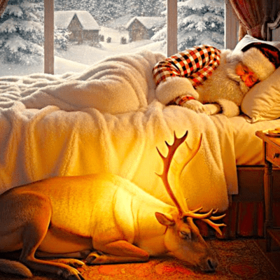 Sleepy Christmas & Winter .deep sleep. Dreamy Music Box ~Christmas in Bed~ Front Cover