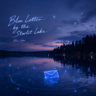 Blue Letter by the Starlit Lake Front Cover