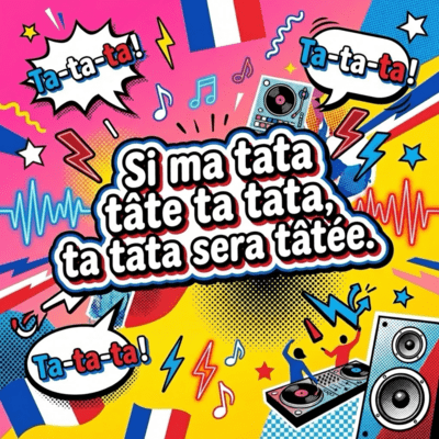 Si ma tata tâte ta tata, ta tata sera tâtée. Front Cover