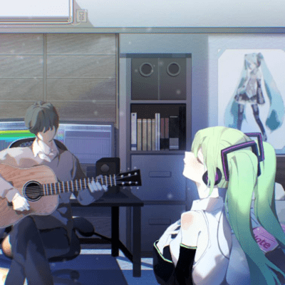 A day of music (feat. HATSUNE MIKU) Front Cover