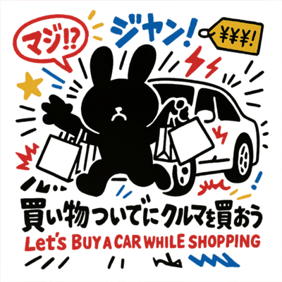 Let's Buy a Car While Shopping Front Cover