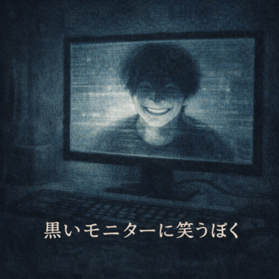 黒いモニターに笑うぼくのジャケット写真