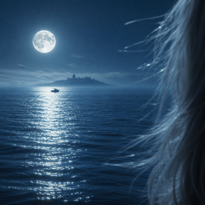 Moonlit Mirror Knight -Aqua Luna- Front Cover