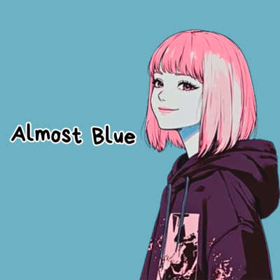 Almost blue (feat. yuria sky) Front Cover