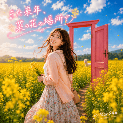 また来年、菜の花の場所でのジャケット写真