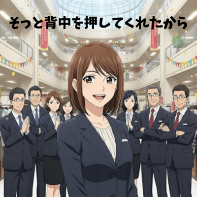そっと背中を押してくれたからのジャケット写真